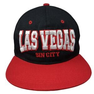 Las Vegas Sin City Snapback 5 Panel Cap Multicolor One Size Adjustable Joycap